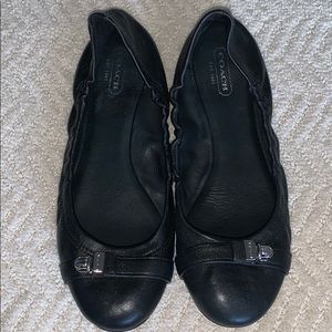 Coach Ballet flats size 8 All leather black